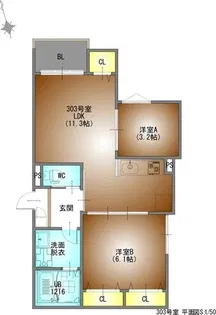REGALEST PRIME【3階】の間取り