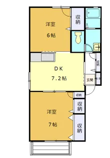 フレグランス南浦和【2階】の間取り