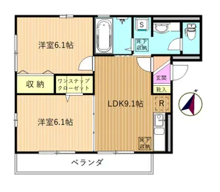 クレシアIII【1階】の間取り