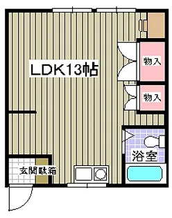 北海道岩見沢市美園五条4【アパート】の間取り