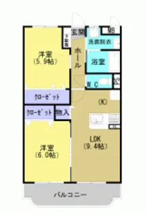 ユーミー大森【1階】の間取り