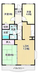 シャルム春日部【3階】の間取り