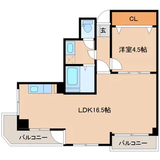 サンコーポ中駒ビル【7階】の間取り