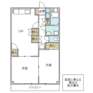 小端マンションB【2階】の間取り
