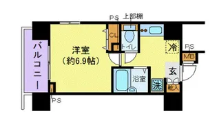 トーシンフェニックス南麻布【2階】の間取り