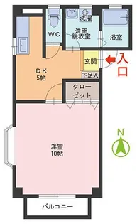 アヴェニール・エリカ【1階】の間取り
