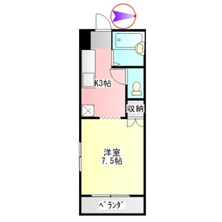 カサブランカ【1階】の間取り