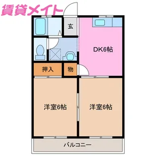 西条ビルディング【3階】の間取り