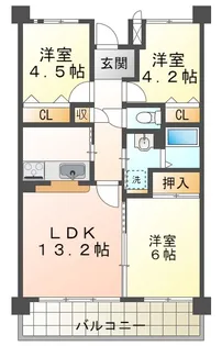 井吹東シティコート【1階】の間取り