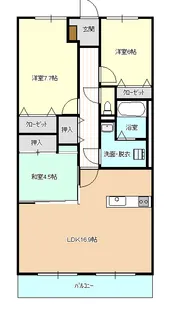 サントノーレ岡山東【6階】の間取り