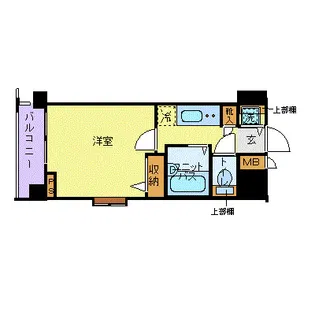 フェニックス芝アストラーレ【14階】の間取り
