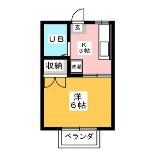 エステートピア子安【2階】の間取り