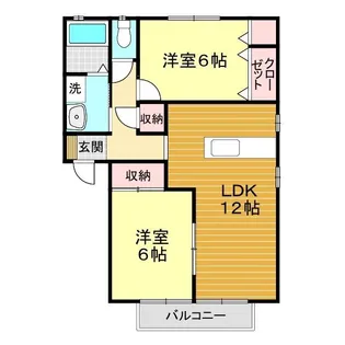 ハイランド キング【1階】の間取り