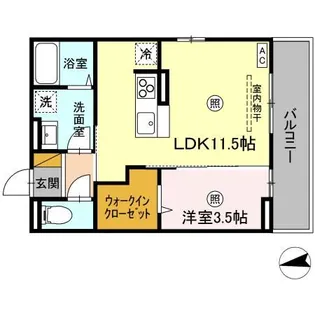 プア メリア【3階】の間取り