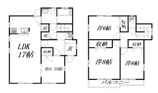 静岡県浜松市中央区和合町【一戸建】の間取り