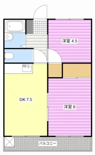 服部ハイツIII【3階】の間取り