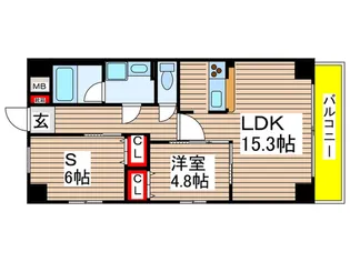 GRAN DUKE千代田【13階】の間取り