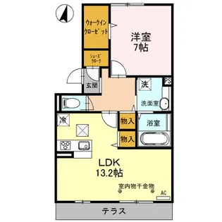 埼玉県入間市鍵山2【アパート】の間取り