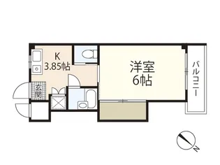 リザハウス西広島【5階】の間取り