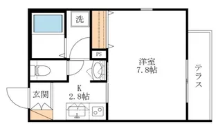 ドゥジエム イブキ【1階】の間取り