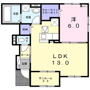 ヴェール・クレール【1階】の間取り