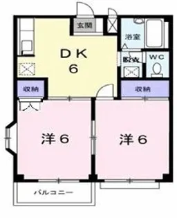 北本ハイツ【2階】の間取り