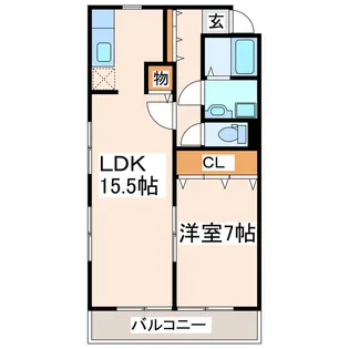 CURE新外【2階】の間取り