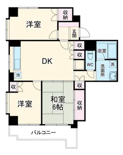 マンションベルベル【5階】の間取り