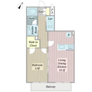 ティエンダ【2階】の間取り