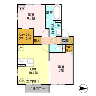 シキレジデンシア【2階】の間取り