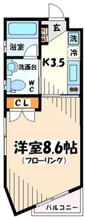 東京都世田谷区南烏山2【マンション】の間取り