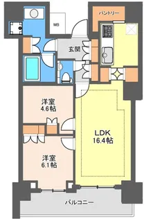 神奈川県横浜市中区北仲通5【マンション】の間取り