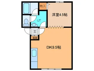 エスポワールII【1階】の間取り