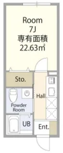 1Kの間取り画像