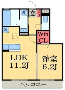 サンベルテ6【3階】の間取り