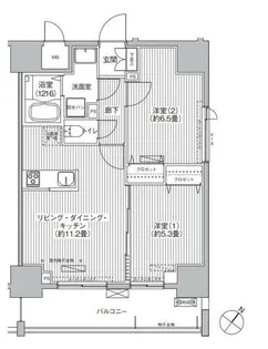 グランデュール富士【7階】の間取り