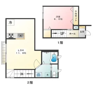 シャンブルピエーリオの間取り