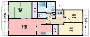 エクセル甲子園【2階】の間取り