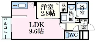 月光南観音壱番館【2階】の間取り