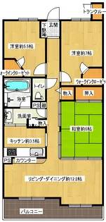 ニューロシティD棟【8階】の間取り