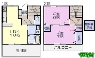 ロジュマン山水III【1階】の間取り
