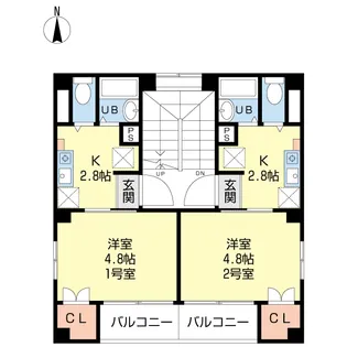 アベニール錦糸町【4階】の間取り