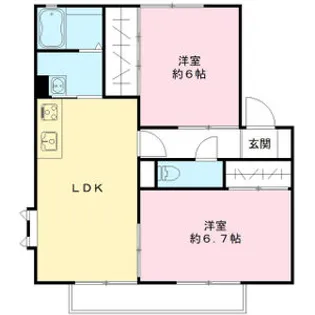 フォレストスクエアA棟【2階】の間取り