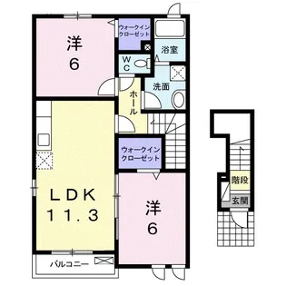Happy homes A【2階】の間取り