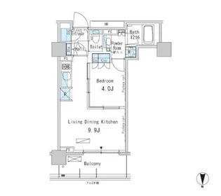 東京都大田区西蒲田8【マンション】の間取り