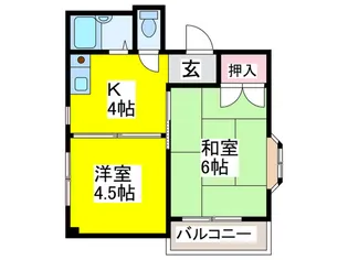 リポ-ズ平野【3階】の間取り