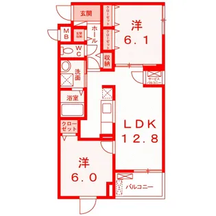 メゾンスピカ【3階】の間取り
