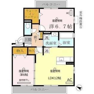 牛滝欅荘【2階】の間取り