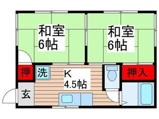 コ-ポヤマキ【1階】の間取り