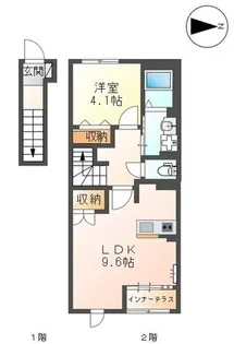 ルミエール宮路【2階】の間取り